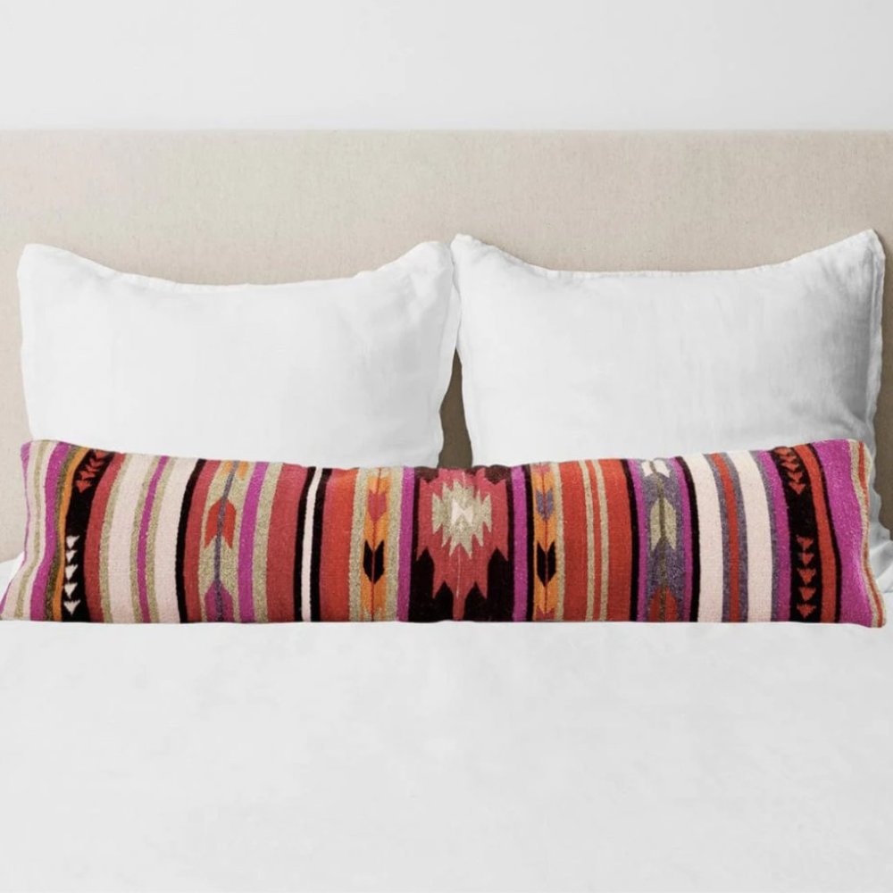 Oversized lumbar pillow from Citizenry (BAYA)